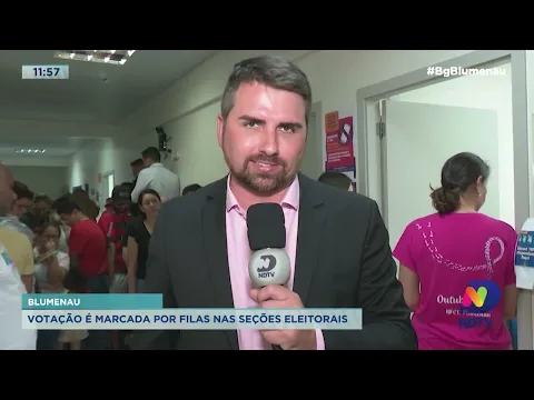 Blumenau: votação é marcada por filas nas seções eleitorais