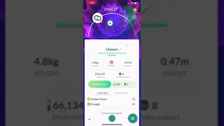 Pokémon Go Shiny Unown 