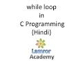 C Tutorial 17 While loop in C Programming in Hindi