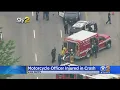 LAPD Officer Injured In Van Nuys Motorcycle Crash