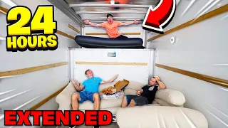 SPENDING 24 HOURS IN A MOVING TRUCK! - EXTENDED