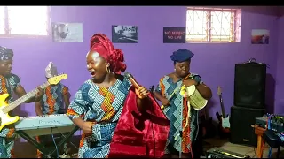phoenix crew taking teni gele as sound check adullam music school gele teni