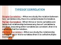 Types Of Correlation Partial Correlation Linear Non linear Correlation Correlation Class 11