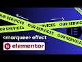 Auto Scrolling Text in Elementor - Modern Infinite Marquee with Text Images WordPress Tutorial