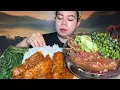 Lagu Menu Desa,Gulai ayam ikan asin lalaban leunca pete sambal kencur rebusan kangkung MUKBANG