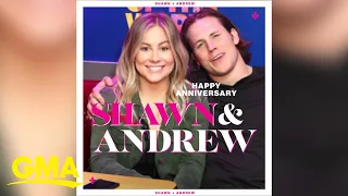 Happy anniversary Shawn Johnson and Andrew East GMA