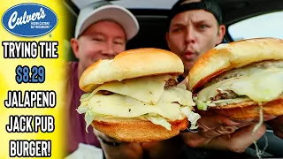 Trying Culver s New Jalapeno Jack Pub Burger To See If It s Worth 8 29 Number Six With Cheese