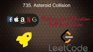 735 Asteroid Collision Medium Level Interview Question Full Explanation in Python