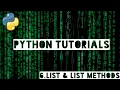 Python Tutorials for Beginners 6 - List List Methods