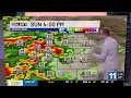Warmer with late storms Tuesday