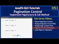 Pagination Control Part 4 - PageFactory of Pages JavaFx GUI Tutorial