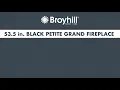 Broyhill 53 5 in Petite Grand Console Fireplace Assembly