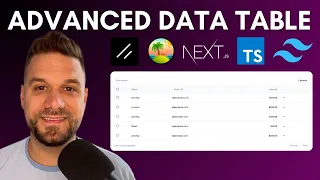 Simplest way to build Data Table Next js Shadcn React Tanstack