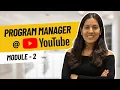 Program Manager Interview Questions YouTube Program Manager