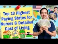 Top 10 Highest Paying States for Nurses Detailed Cost of Living NEW 2020