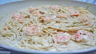 Filipino Style Shrimp Carbonara