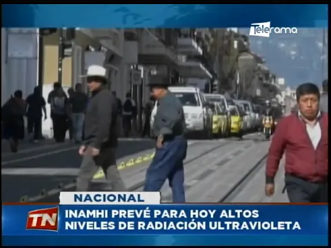 INAMHI prevé hoy altos niveles de radiación ultravioleta