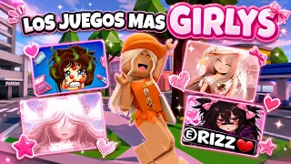 Probando 🧐 los Juegos MÁS GIRLY 🎀 de Roblox | sharblox