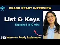 What are List Keys in React Why Keys are Important React Interview Questions 2026