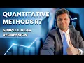 Quantitative Methods R7 - Simple Linear Regression