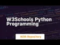 w3schools python programming