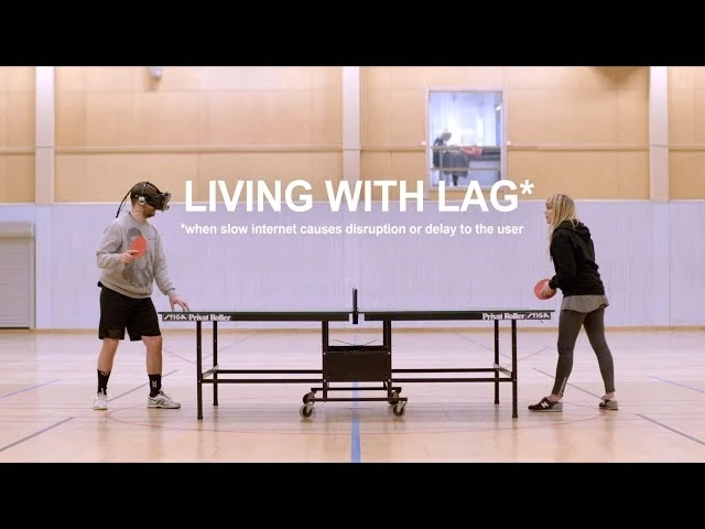 living with lag - an oculus rift experiment