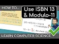Using CHECK DIGITS - MODULO11 and ISBN13