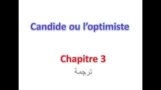 candide ou l'optimiste chapitre 3