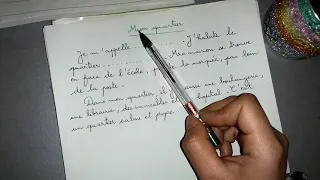 تعبير عن وصف الحي Le Quartier للسنة الرابعة ابتدائي 4ap 