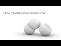 Rhino 7 tutorial Boolean Union and Difference