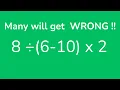 Basic Math Problem - 8 divided by 6