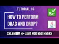 How to Perform Drag and Drop in Selenium WebDriver