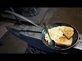 Download Lagu Blacksmithing - Forging a Skillet \u0026 Cooking on the Forge