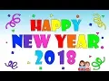 Happy New Year 2018 New Year Coloring Page Color Learning for Kids