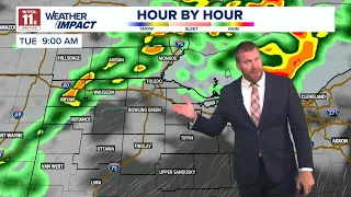Scattered storms move out Tuesday as cooler less humid weather moves in WTOL 11 Weather