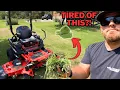 Watch This Before You Buy a Mulch Kit for Your Zero-Turn Before After