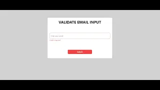 Validate Email Input with React Hook Form v7 - React Micro Project for Beginners