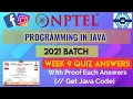 Programming In Java Week 9 Answers 2021 NPTEL