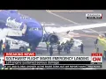 Southwest Flight makes emergency landing engine damaged