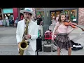 L'Amour Toujours - Karolina Protsenko (feat. Daniele Vitale) - Violin and Sax Street Performance