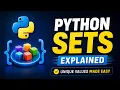 55 Python Sets Explained Introduction to Sets Unique Values