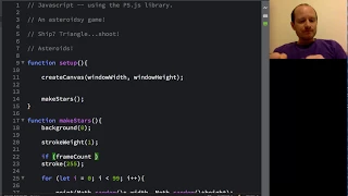 Asteroids in JavaScript tutorial - 1