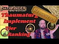 Pathfinder2e - Ranking the REMASTERED Thaumaturge Implements