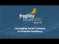 Leveraging Social Cohesion to Promote Resilience