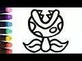 Piranha Plant Drawing Coloring Pages For Kids - Learn Colors World of Eggs