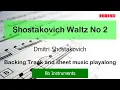 Shostakovich Waltz No 2 Tenor Sax Clarinet Backing Track with Full Orchestra