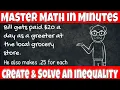 Create Solve your own Inequality Master Math in Minutes