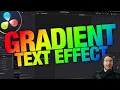 Simple Animated Rainbow Gradient Text Effect - Davinci Resolve 17