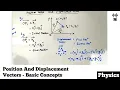 Position Vector and Displacement Vector Basic Concepts Basic Physics