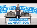 VertDesk v3 Plus vs Uplift v2 Commercial Standing Desk Weight Capacity Comparison